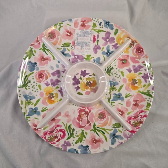 Shabby Chic Other - Large Outdoor Melamine Sectioned Platter